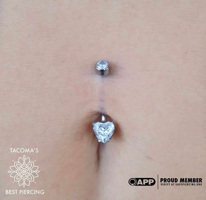 Best navel piercing sale